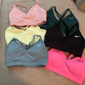 Retired colors Nike Indy sports bras. You cannot find these colors anywhere